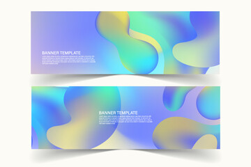 Abstract banner background design templates