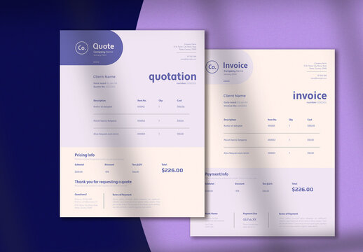 Invoice & Quotation Set