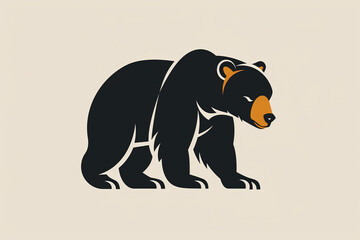 Obraz premium Beautiful and unique bear logo.