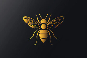 Beautiful and unique bee logo.