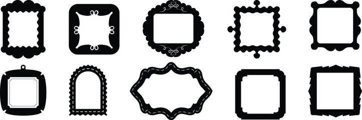 Photo, Picture Frames Collection Shapes