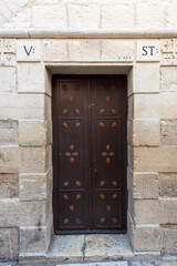 Coloured door in The Old City Jerusalem, Israel