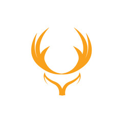 Deer head Logo Template vector icon illustration design