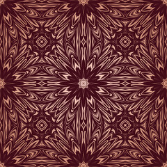 Seamless mandala background with arabesque pattern Arabic Islamic east style. Vector