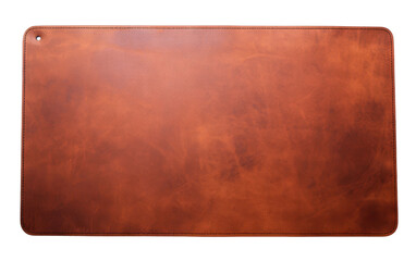 Desk Mat Crafted from Genuine Leather isolated on transparent Background - obrazy, fototapety, plakaty