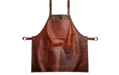 Culinary Leather Apron isolated on transparent Background