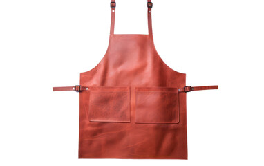Culinary Leather Apron isolated on transparent Background