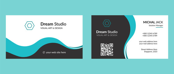 professional & clean business card design template