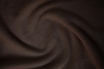 dark brown with waves. Empty workplace, in front of a package of abstracts.
