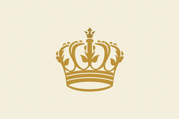 Elegant and unique crown logo.