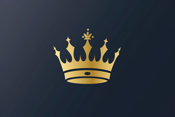 Elegant and unique crown logo.