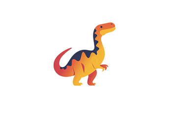 Elegant and unique dinosaur logo.