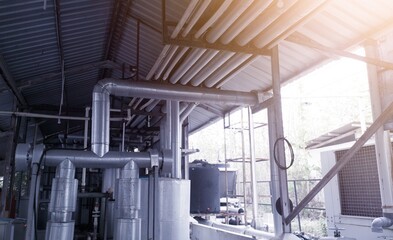 Instalation Pipe line water cooling on the Chiller Industry.