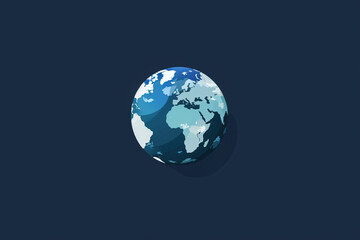 Fototapeta premium Elegant and unique earth logo.