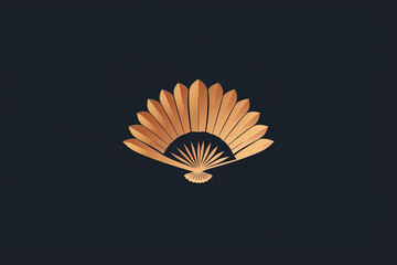 Elegant and unique fan logo.