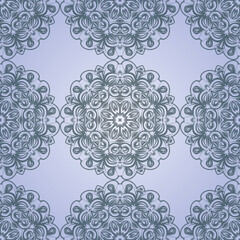 Seamless pattern with FLORAL ornament. Traditional Arabic, Indian motifs. Great for fabric and textile. Vector