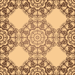 Modern Seamless Floral Pattern. Vector Colored Illustration. Paper For Scrapbook