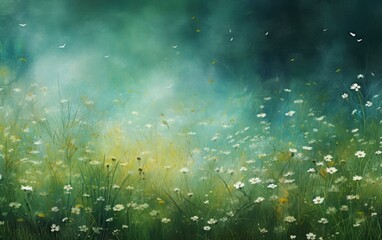 Obraz na płótnie Canvas Emerald Meadow Bliss texture.