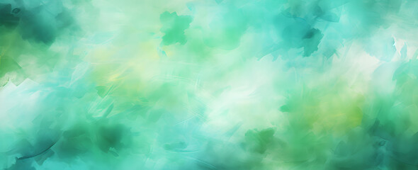 Fototapeta na wymiar Watercolor turquoise paint background. Abstract turquoise texture