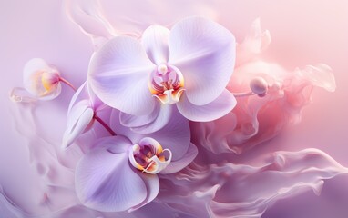 Fototapeta na wymiar Ethereal Orchid solid background.