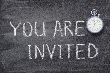 you are invited watch