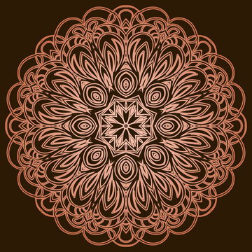 Mandala coloring book for kids.mandala coloring book. Vector