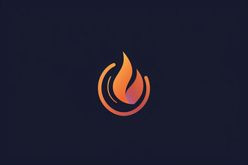 Elegant and unique heat logo.