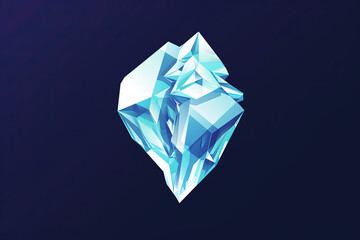 Modern and stylish ice logo.