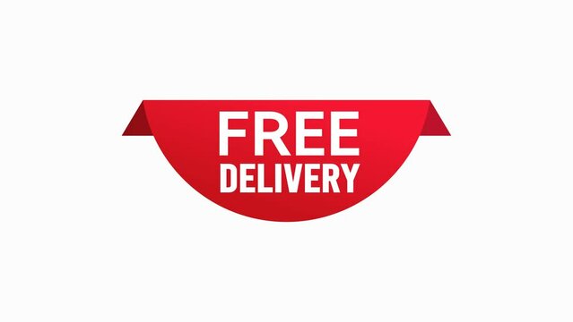 Free delivery animation banner, Label animation discord animation	
