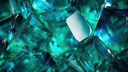 Emerald Green Gemstone Background - Gemstones Textures Backdrop Series