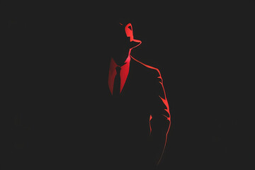 Modern and stylish mafia logo.