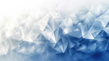 blue and white geometric triangle shapes polygonal for web design