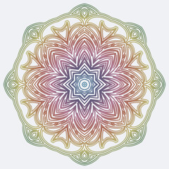 Mandalas for coloring book. Vintage decorative elements. Oriental pattern, vector illustration.