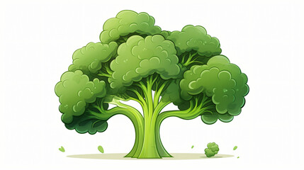 Green broccoli illustration