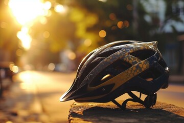 Cycling Helmet Mastery Unveiled - obrazy, fototapety, plakaty