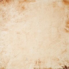 Cardboard tone vintage texture background, cream paper old grunge retro rustic for wall interiors, surface brown concrete mock parchment empty. - Generative AI