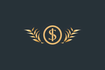 Modern and stylish money logo. - obrazy, fototapety, plakaty
