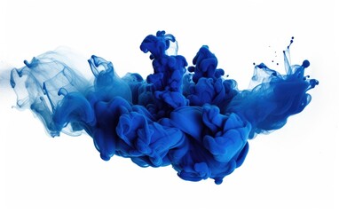 Indigo Blue color splash. - obrazy, fototapety, plakaty