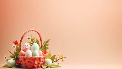 Basket of Eggs for Easter celebrations