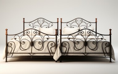 Iron beds with storage, Modern iron bed.