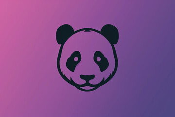 Modern and stylish panda logo.