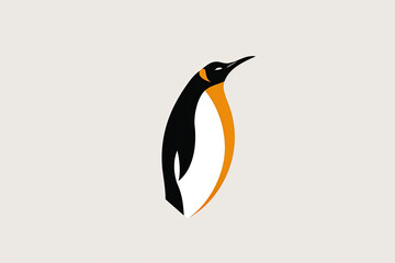 Fototapeta premium Modern and stylish penguin logo.