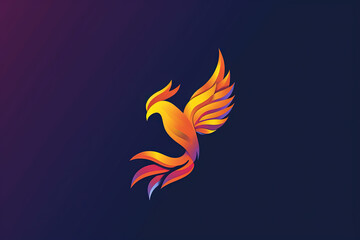 Obraz premium Modern and stylish phoenix logo.