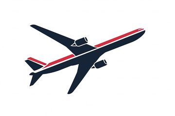 Modern and stylish airplane logo.
