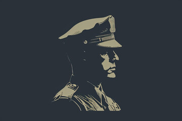 Modern and stylish policeman logo. - obrazy, fototapety, plakaty
