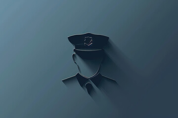 Modern and stylish policeman logo. - obrazy, fototapety, plakaty