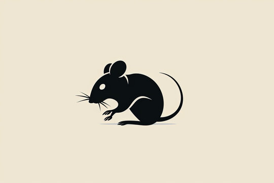 Modern and stylish mouse logo.