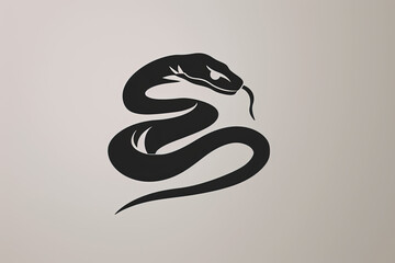 Beautiful and stylish snake logo.