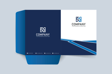 Simple minimalist business presentation folder template design
170