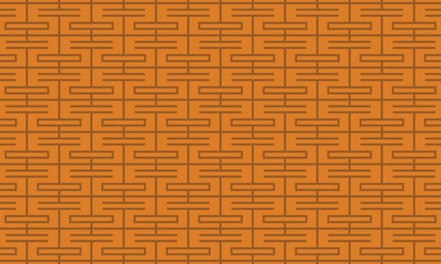 Lines pattern on Orange bakcground for web, banner, backdrop. Vector illustration